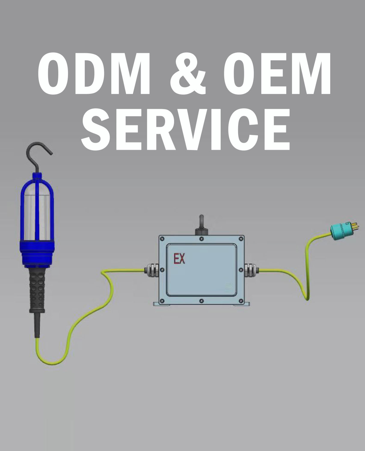 ODM & OEM مورد إضاءة مقاومة للانفجار