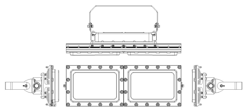 1.2 متر موقع الإضاءة الخطية