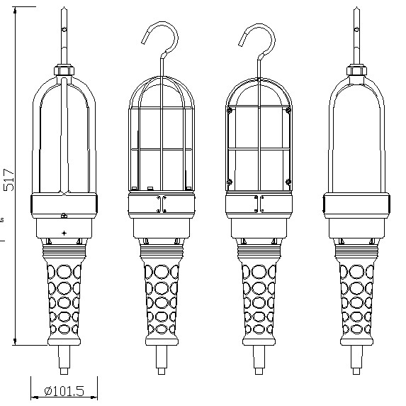فئة 1 قسم 1 مصباح يدوي ليد