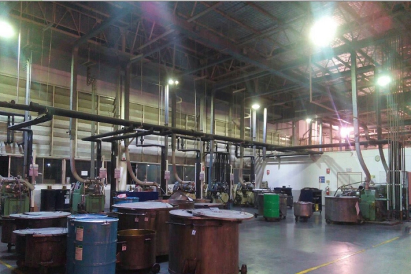 إضاءة مصنع الحبر في تايلاند